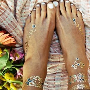 Mediterranean Metallic Temporary Tattoos